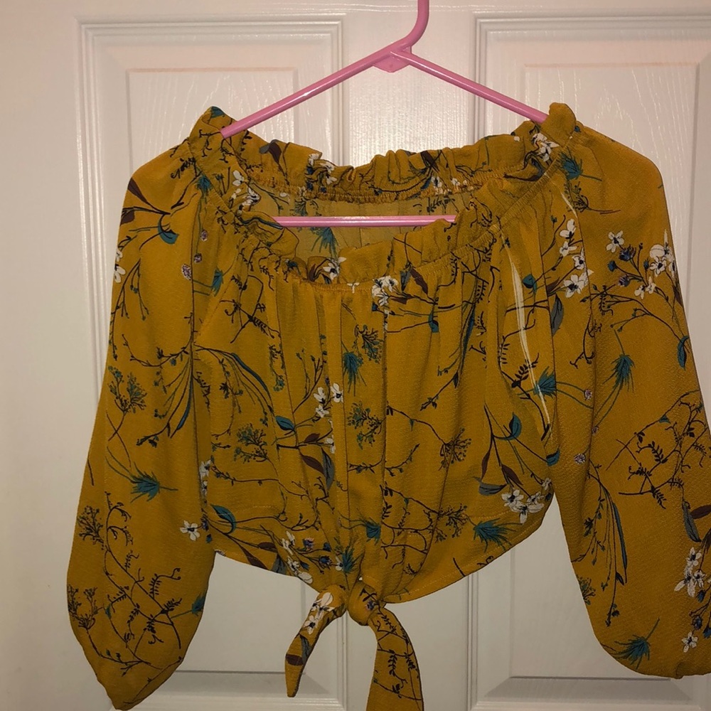 2/$12 Cute — Cropped blouse with tie.